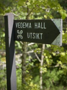 Vedema hall är den högsta platsen inom Vedema strövområde