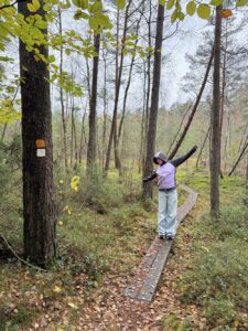 Stigen mot Mossen går på spång.